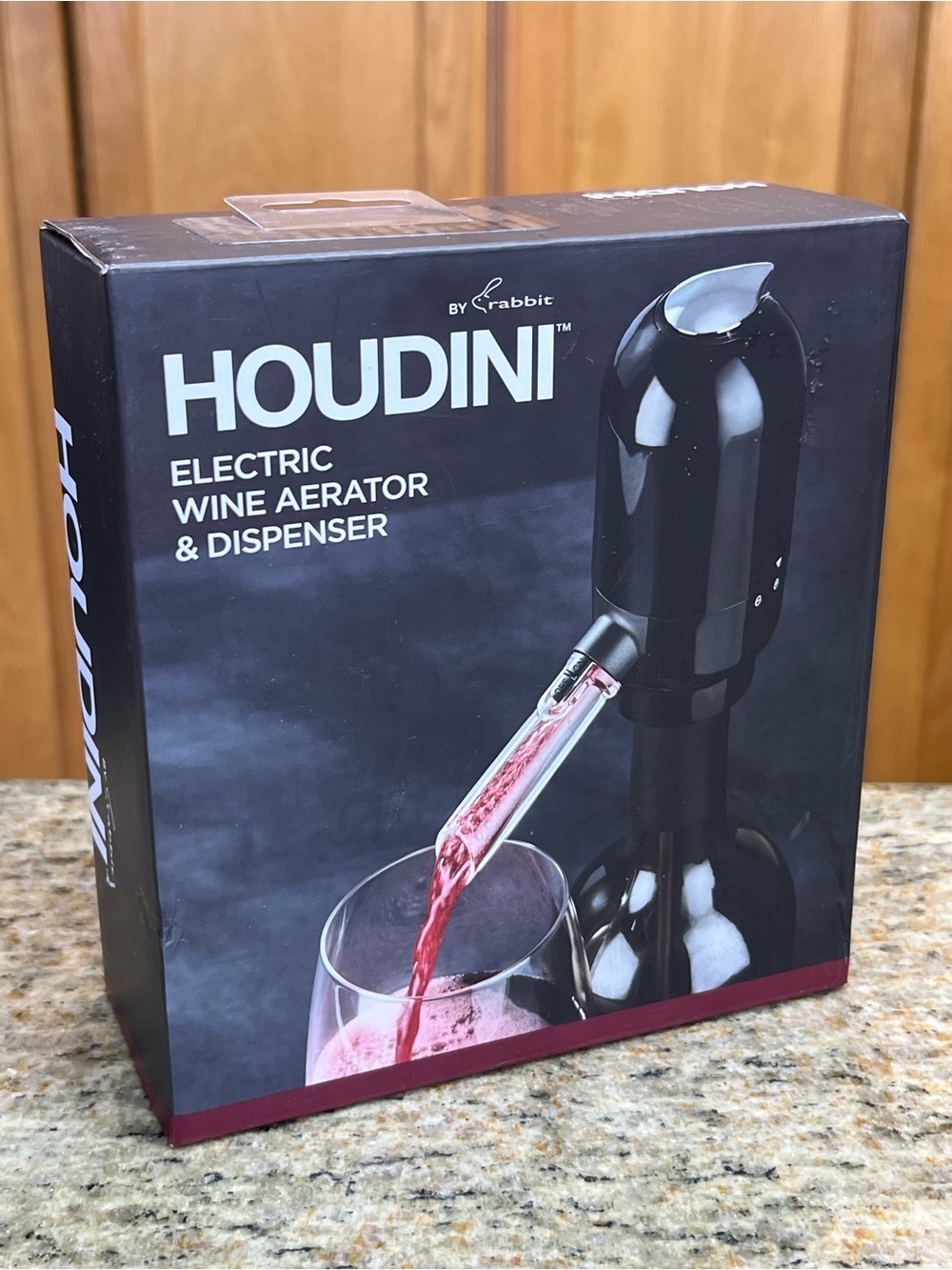 Houdini Electric Wine Aerator & Dispenser - Black